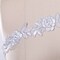 1 Yard White Beaded Floral Bridal Lace Trim for Wedding Gowns Veils and Evening Dresses 1.5 Inch wide